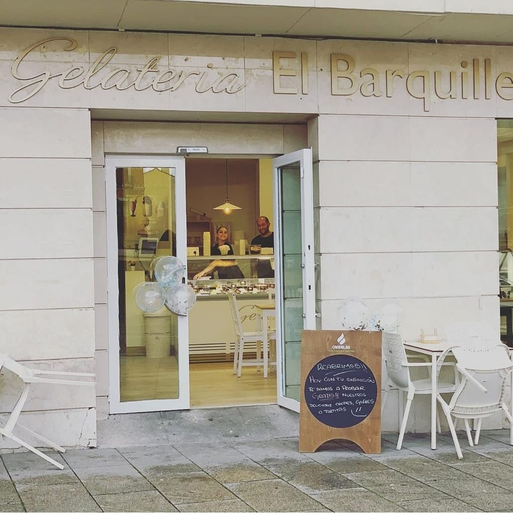 Fachada Gelatería El Barquillero Ponferrada